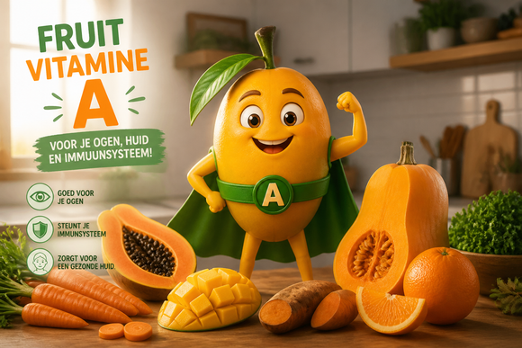 Welk fruit bevat vitamine A na 50?