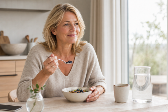 How does the body absorb vitamin A later in life?