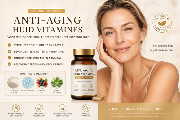 7 vitamines die huidveroudering vertragen na 50