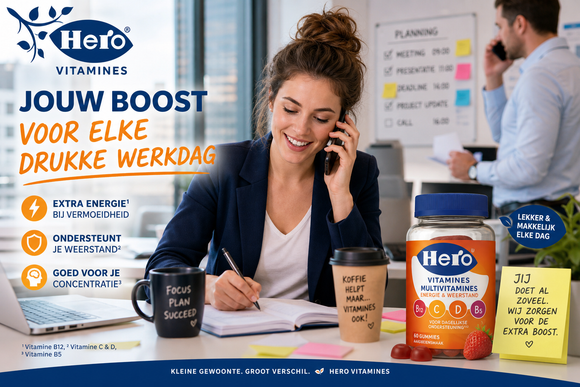 Welke vitamines ondersteunen je weerstand tijdens drukke periodes na 50?
